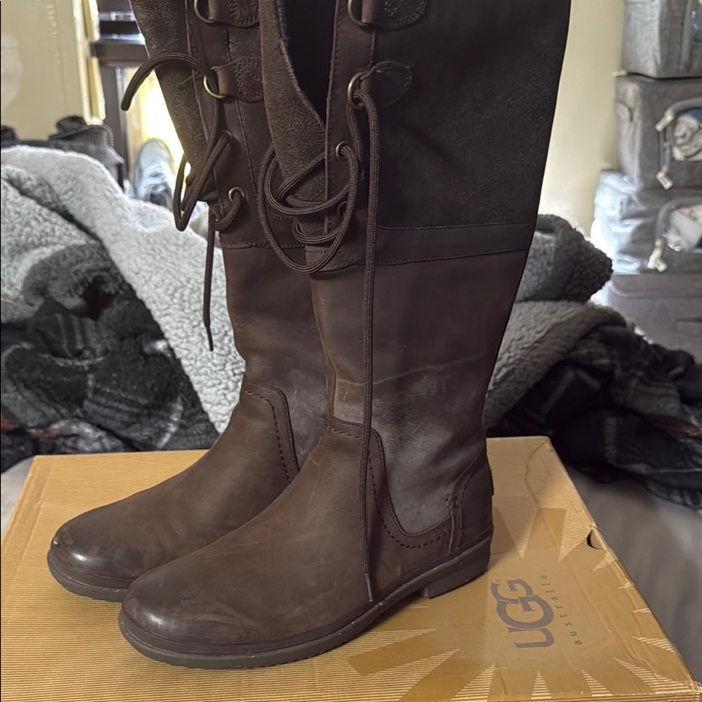 UGG Women's Chocolate Lace Up Boots